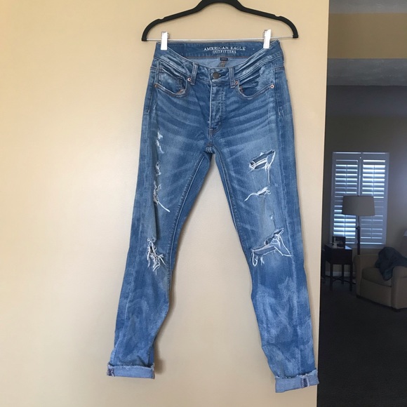 Ripped Boyfriend Jeans - Picture 1 of 4